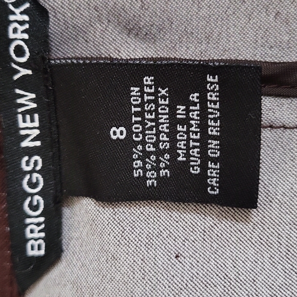 Briggs New York women's jacket wood brown size 8 - Picture 3 of 9